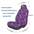 thumbnail image 2 of Lsque Retro 80s Style Pattern Car Seat Covers for Front Seats , Waterproof Seat Covers for Cars, Sporty Front Seat Covers,Car Seat Cover Protector Front Seats, 2 of 5