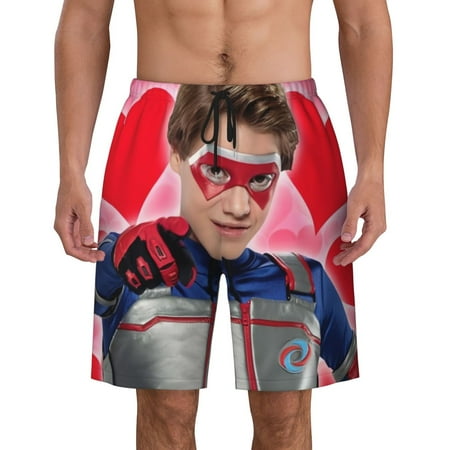 

Henry Danger Mens Beach Shorts Breathable Beach Surfing Beach Bathing Suits Pant