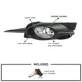thumbnail image 3 of Spec-D Tuning Clear Bumper Driving Fog Lights + Bulbs + Switch Compatible with 2009-2011 Honda Civic 2Dr Coupe L+R Pair Assembly, 3 of 7