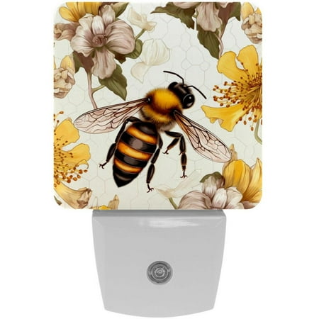 

Starry Bee LED Square Night Lights - Energy Efficient and Sleek Design - for Bedroom or Living Room - Easy to Install - Dimmable and Remote Controlled