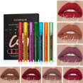 thumbnail image 1 of Xihbxyly Venta de liquidación Brillo de labios semanal, 7 piezas, brillo de labios mate aterciopelado, juego de brillo de labios mate, vaso antiadherente, 1 of 6