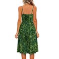 thumbnail image 4 of IROINNID A-Line Dress For Women Summer Printing Casual Sleeveless Vacation Mini Dress V-Neck Below The Knee Dress, 4 of 7