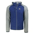 thumbnail image 2 of Men's Cutter & Buck  Royal/Heather Gray Indianapolis Colts  Helmet Mainsail Sweater-Knit Full-Zip Hoodie, 2 of 3