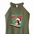 thumbnail image 3 of Gremlins - Holiday Gizmo Plays Keyboard - Juniors High Neck Tank Top, 3 of 5