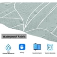 thumbnail image 6 of Sage Green Waterproof Shower Curtains for Bathroom White Leaf Bath Curtains Decor with Hooks Minimalist Botanical Leaves Decorative Plant Fabric Shower Curtains Hotel,72x72 Inches, 6 of 6