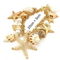 thumbnail image 5 of OPOLSKI Cute Adjustable Gold Plated Ocean Multi-style Chain Beach Bracelet A, 5 of 7