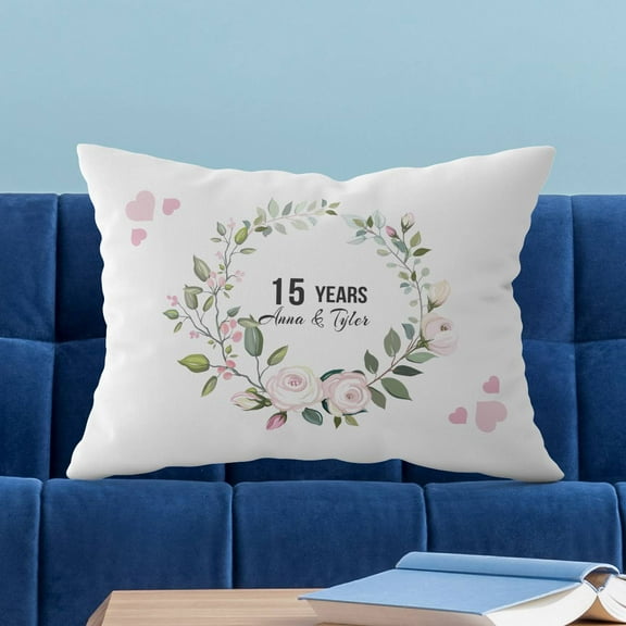 Personalized Anniversary Pillow Case