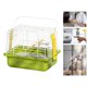 thumbnail image 1 of Caza de viaje de transporte de aves con percha de pie, portador de jaula de viaje portátil liviano para aventuras al aire libre, periquitos, loros conjunto de 3, 1 of 10