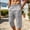 Khaki, variant on WIZUTIZ Men's Summer Cargo Capris Solid Color Drawstring Elastic Waist Pocket Workwear Cropped Pants Lightweight Polyester Breathable for Outdoor Hiking Daily Wear Mens Fashion