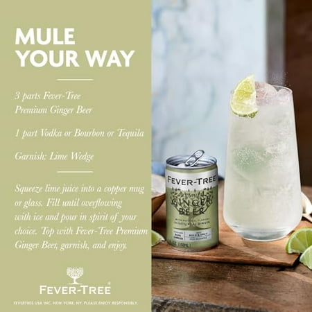 Fever-Tree Ginger Beer 150ml Cans; 8-pack