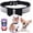 Black 2, variant on Mumup 1Pack Dog Collar Girl with Bow, Female Rhinestone Puppy Collar Bling Diamond Sparkly Crystal Jewelry Cute Adjustable for XXS Small Medium Cat Pet Kitten Yorkie