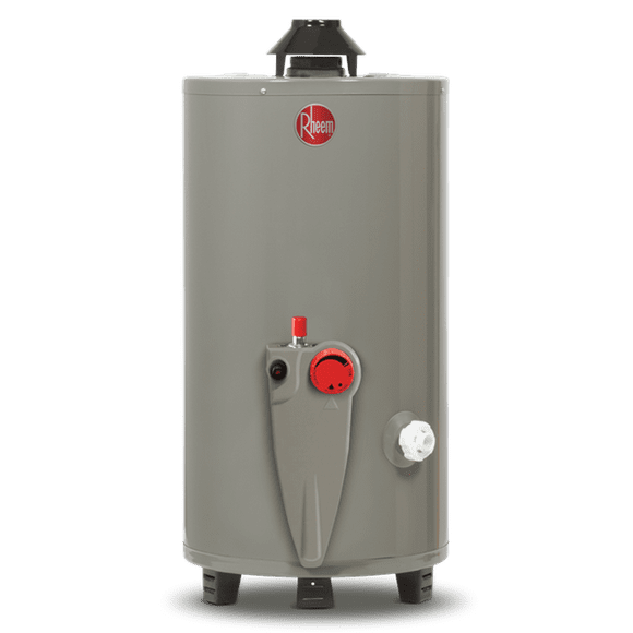 Calentador de Agua de Depósito 49 Litros a Gas Natural Rheem 1.5 Servicios 1er Mantenimiento incluido gris 33