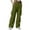 Army Green, variant on CQONEPT Womens Cargo Pants Drawstring Elastic Waist Causal Trousers Wide Leg Athletic Outdoors Pants with 7 Pockets Beige M