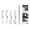 thumbnail image 3 of LJNYFDC Folding Cutlery Set Portable Camping Tableware Easy to Carry Stainless Steel Outdoor Picnic Portable Folding Cutlery with Storage Daily Use Picnic 1 Set, 3 of 6