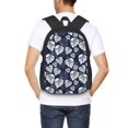 thumbnail image 5 of Balery White Leaves Backpack for Men and Women - Durable 600D Oxford Cloth -Large Capacity, Water-Resistant School, Travel, and Hiking Bag, 5 of 7