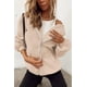 thumbnail image 4 of Sudadera con Capucha con Cierre para Mujer PRETTYGARDEN 2025, Color Caqui Claro, Talla XL, 4 of 8