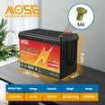 12V 300Ah LiFePO4 Lithium Battery,for RV,Solar,Boat,Trolling Motor,Van,Marine,Camping,Motorhome,Built-in 200A BMS,MOSEWORTH 15000+ Deep Cycles