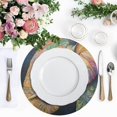 thumbnail image 4 of Ryvnso Bohemia Art Elephant Round Plate Mats Dining Table Placemat Set of 4 for Holiday Decoration, 4 of 7