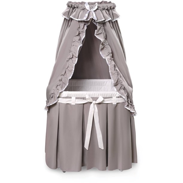 Badger Basket Majesty Baby with Canopy, Gray/White Walmart