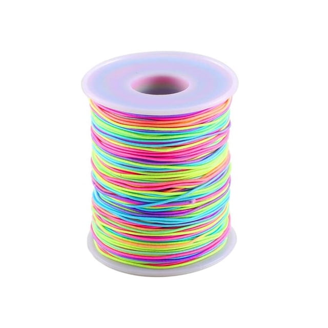 Cuerda elástica flexible Cordones de abalorios de arco iris para hacer joyas Accesorios de collar de pulsera de bricolaje Methold HA8230-00B