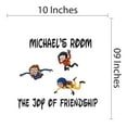 thumbnail image 3 of The Joy of Friendship Customised Name Wall Decal - Vinyl Wall Decal -Quotes and Sayings Art Decor - Peel and Stick Wall Decals- kids room Wall Art-Size :10" x 9"., 3 of 4