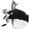 Black, variant on Byfri Feather Veil Fascinator Hat Black Polyester 22x20cm Elegant Pillbox Headwear for Wedding Tea Party