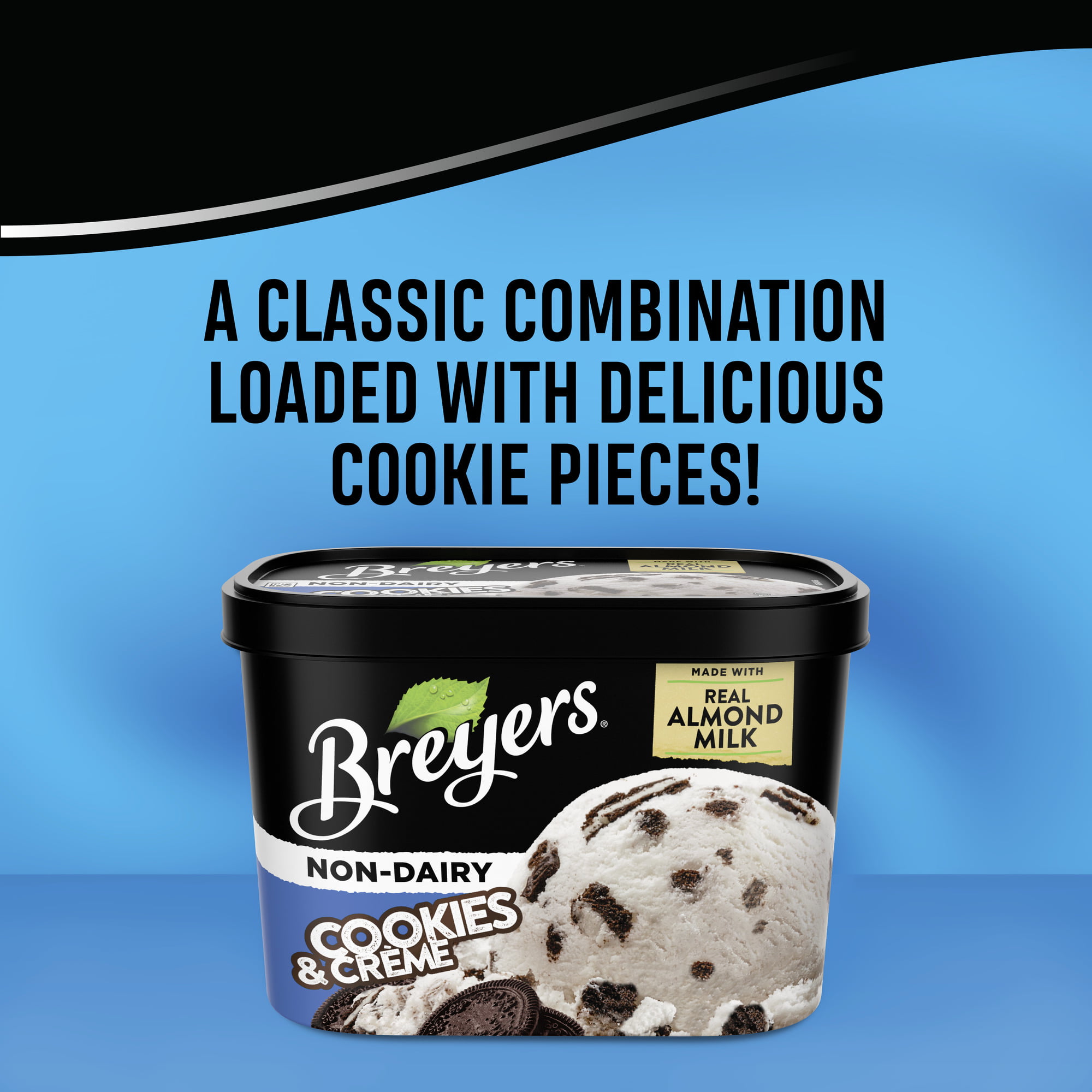 Breyers Non-Dairy Cookies and Creme Frozen Dessert, 48 oz - image 5 of 9