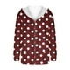 thumbnail image 5 of Cárdigan de mujer con estampado de moda, cálido, con hombros descubiertos, chaqueta de plumón, blusa de manga larga para mujer, 5 of 5