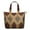 Brown Geometric Triangle-1, variant on Brown Geometric Triangle Diamond Pattern Travel Tote Bags for Women Carry On,Large Weekender Bags for Women Travel,Multi Functional Duffle Bag for Work,Shopping,Sports