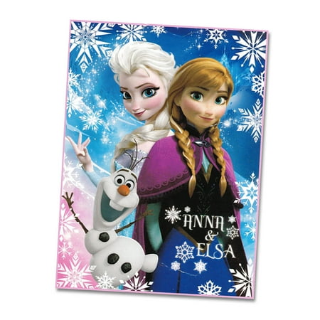 Disney Frozen Elsa, Anna, & Olaf Cotton Blanket