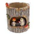 thumbnail image 3 of Zorion Tree Stump Pot Decorative Figurine Cute Multipurpose Plant Pot Tabletop Ornament Hedgehog, 3 of 9
