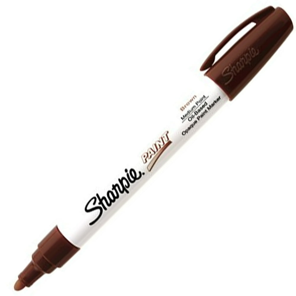 Sharpie Paint Marker Pen Oil Based Medium Point Brown Box of 12 Markers