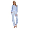 thumbnail image 3 of MintLimit Women Pajamas Set Ladies Pajamas Pjs Long Sleeve Top and Pants Sleepwear Lady Nightwear Soft Lounge Sets, 3 of 4