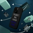 thumbnail image 3 of DistinctInk MagSafe Tough Case for Apple iPhone 14 Pro (6.1" Screen) - The Hardest Thing I Ever Did Was Being Normal - Tempered Glass Back, 3 of 6