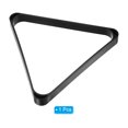 thumbnail image 3 of Uxcell 2 1/4" Billiard Ball Triangle Rack, Plastic Snooker Pool Ball Rack Holder Thicken Pool Ball Racks Black, 3 of 5
