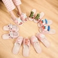 thumbnail image 3 of Cute Cartoon Elephant Pink Adult Slippers - Couple Cotton Slippers, 3 of 6