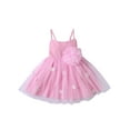 thumbnail image 1 of Bebé Niña Vestido de Tul, Sin Mangas Flor de Perlas A-line Vestido de Princesa para la Fiesta Escenario Show Nituyy Verde, rosa, morado. Vestido de malla niña pequeña fresco verano., 1 of 5