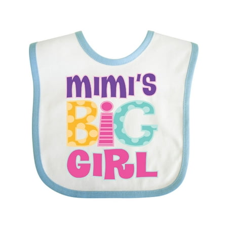 

Inktastic Mimi Grandma Big Girl Grandchild Gift Baby Girl Bib