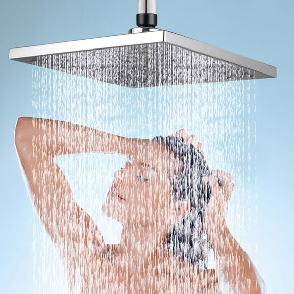 Pressurized Shower Top Spray Nozzle, Large Bathroom Shower Head with Adjustable Spray Patterns, Universal Fit, Thickened ABS Material for Long-Lasting Use