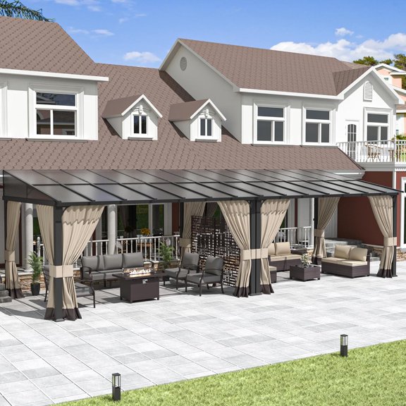Kullavik Lean to Gazebo 336x108 in, UV Resistant
