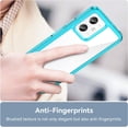 thumbnail image 3 of Case for Xiaomi Redmi Note 12 Phone Case Slim Dropproof [Defend from Drop/Scratch/Slip/Fingerprint] Clear Acrylic Hard Back Soft TPU Bumper Hybrid Phone Cover for Xiaomi Redmi Note 12-Crystal Blue, 3 of 16