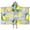 Yellow Lemon Fruit-2, variant on Yellow Lemon Fruit Leaves White Pattern Hooded Bath Towel,50"x30" for Ages 3 To 12 Kids, Quick Dry Lightweight Soft Microfiber Hood Beach Towel Cover Up for Kids