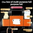 thumbnail image 2 of Multifunctional Car Seat Back Storage Box, 5-in-1 Automotive Backseat Organizer for Cars, Universal Travel Behind Seats Organizers Bag with Tissue Holder 2-Cup Holder, 2 of 7