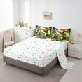thumbnail image 5 of Castle Fairy Flying Butterflies Boy Girl Bedding Comforter Set 7pcs,Chic Floral Flowers Queen Bedding Sets Super Cozy,Tropical Plants Queen Sheet Sets,Lightweight Room Decor,Reversible, 5 of 8