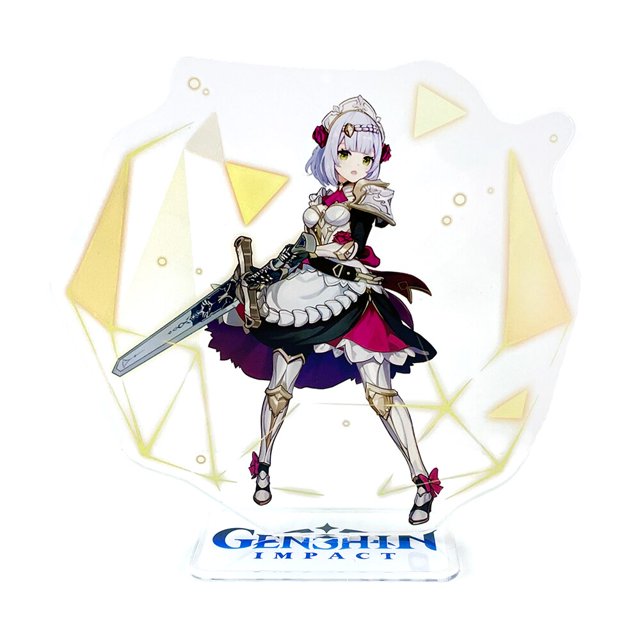 Genshin Impact Mondstadt personajes Lisa Fischl Sucrose Noelle figura acrílica con soporte modelo placa soporte topper anime Gao Jinjia LED