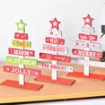 thumbnail image 3 of Bearachild Adorno de escritorio Decoración de fiesta Artesanía de madera Tamaño compacto Accesorios de vacaciones Adornos de festival Kits de decoración para fiestas rojo/gris, 3 of 6