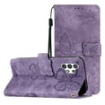 thumbnail image 1 of Compatible with Samsung Galaxy A32 5G Embossed Butterfly Case with Wallet and Kickstand Cover, 1 of 5