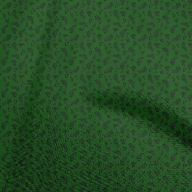 oneOone Georgette Viscose Dark Green Fabric Beach Sewing Craft Projects Fabric Prints By Yard 42 Inch Wide