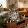 thumbnail image 1 of Resin Ginkgo Leaf Table Photo Frame with 3D Relief, 6 Inch Square Decorative Frame for Home or Office, 1 of 8