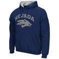 thumbnail image 2 of Men's Colosseum Navy Nevada Wolf Pack Arch & Logo 3.0 Pullover Hoodie, 2 of 3